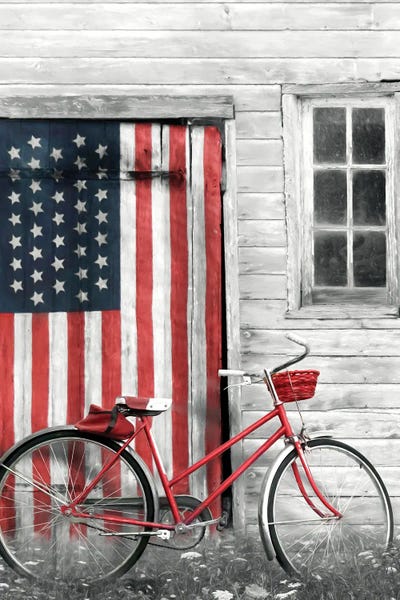 American Décor: Patriotic Bicycle by Lori Deiter