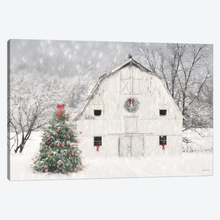Christmas In The Country Canvas Print #LOD364} by Lori Deiter Canvas Wall Art