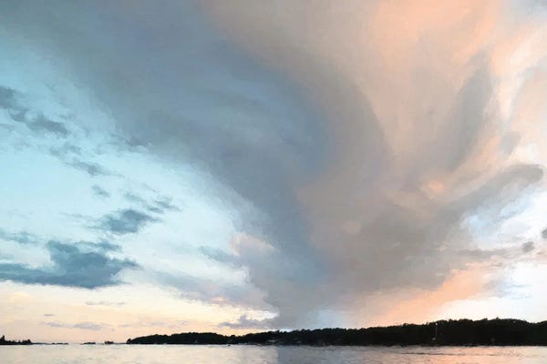 Cloudy Sunsets: Pastel Reflections by Lori Deiter