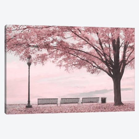 Moody Pink Day In The Park Canvas Print #LOD443} by Lori Deiter Canvas Wall Art