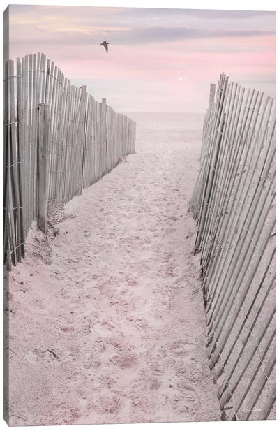 Pink Beach Sunrise Canvas Art Print - Lori Deiter