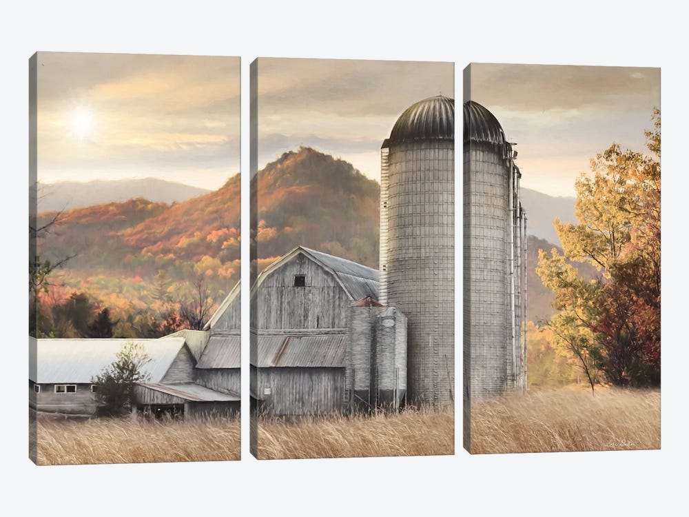 Autumn At The Farm by Lori Deiter 3-piece Canvas Art