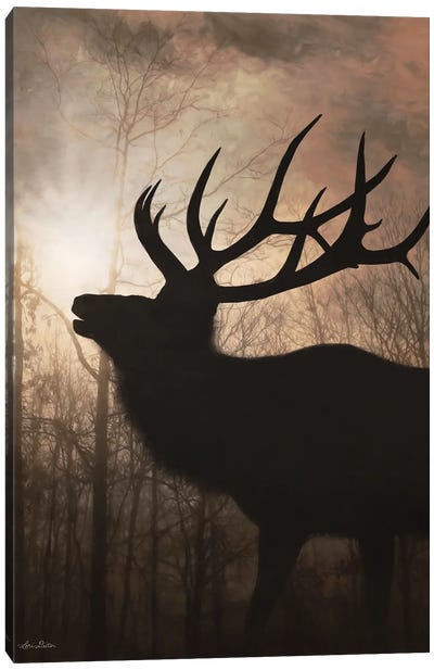 Elk Sunrise II Canvas Art Print - Elk Art