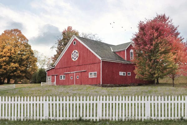 Lori Deiter: Fall Barn by Lori Deiter