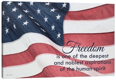 Freedom Is… Canvas Art Print - Flag Art
