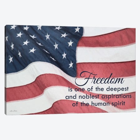 Freedom Is… Canvas Print #LOD499} by Lori Deiter Canvas Art Print