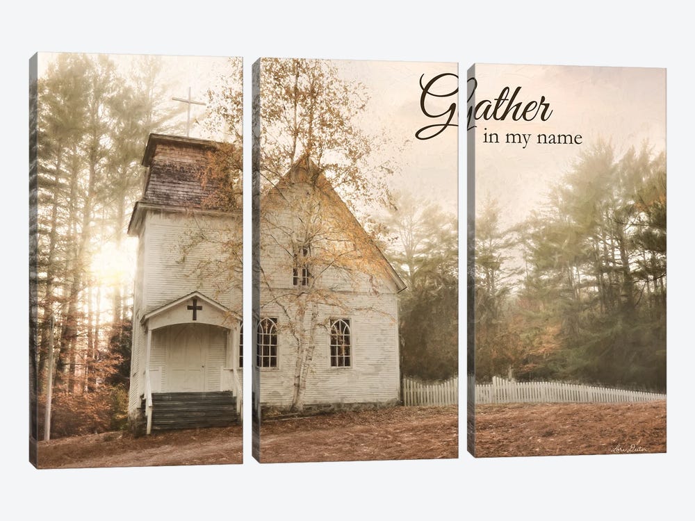 Gather In My Name by Lori Deiter 3-piece Canvas Wall Art