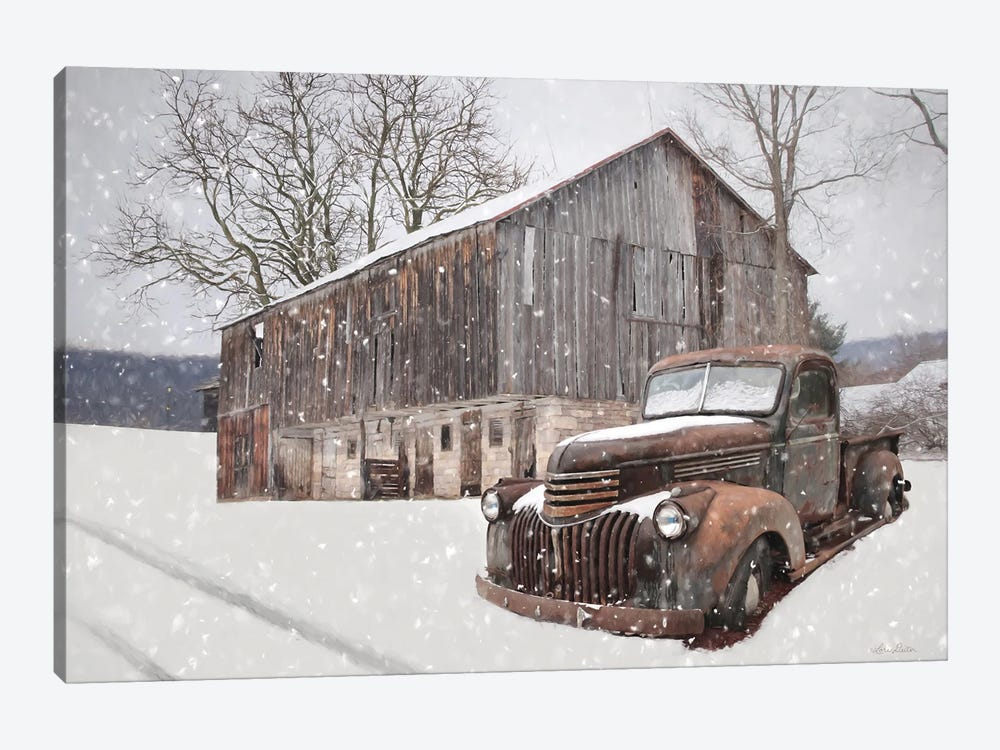 Rustic Winter Charm by Lori Deiter 1-piece Art Print