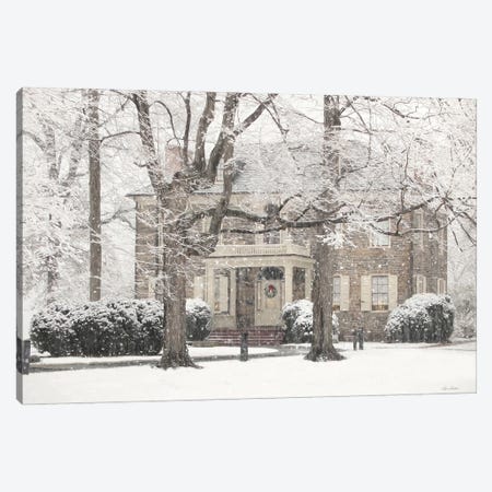 Winter Home At Christmas Canvas Print #LOD504} by Lori Deiter Canvas Art