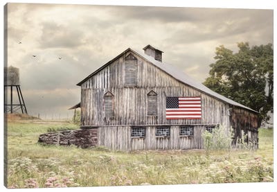 Rural Virginia Barn Canvas Art Print - Country Décor