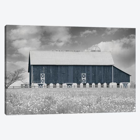 Black & White Barn Canvas Print #LOD561} by Lori Deiter Canvas Art Print