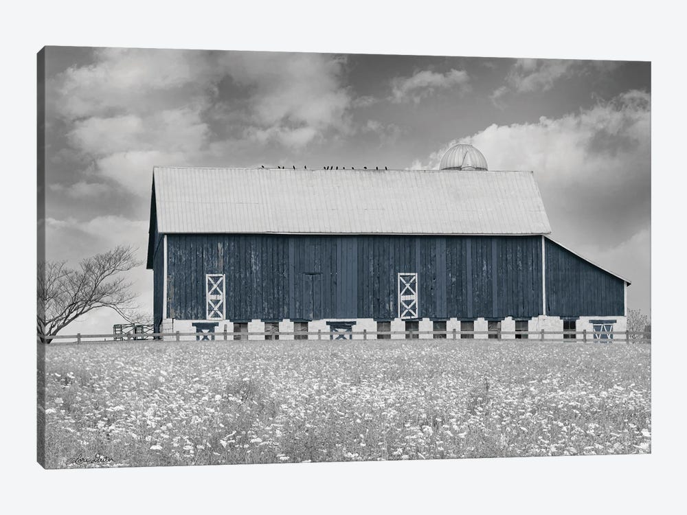 Black & White Barn by Lori Deiter 1-piece Art Print