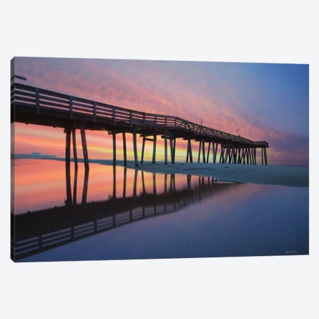 Daybreak At Ocean City Canvas Print #LOD569} by Lori Deiter Canvas Print