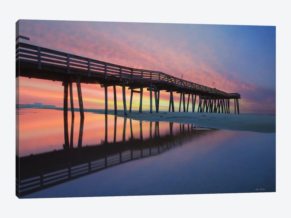 Daybreak At Ocean City by Lori Deiter 1-piece Canvas Print