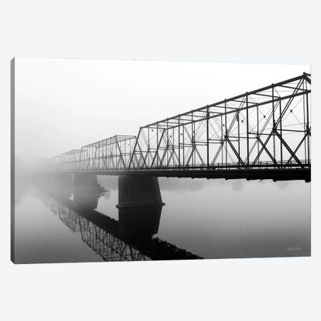 Foggy Morning Bridge Canvas Print #LOD576} by Lori Deiter Canvas Print