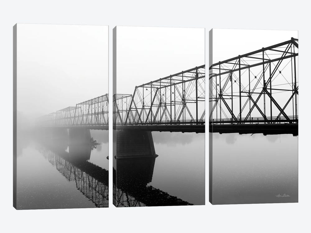 Foggy Morning Bridge by Lori Deiter 3-piece Art Print