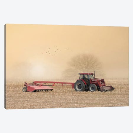 Foggy Morning In The Field Canvas Print #LOD577} by Lori Deiter Canvas Print