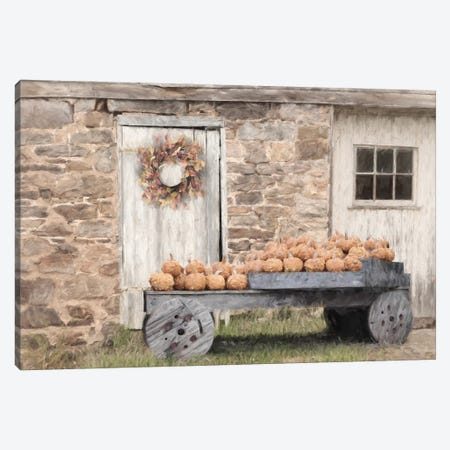 Fort Halifax Pumpkin Wagon Canvas Print #LOD579} by Lori Deiter Canvas Artwork