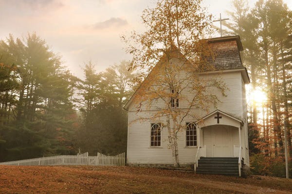 Lori Deiter: Little White Church by Lori Deiter