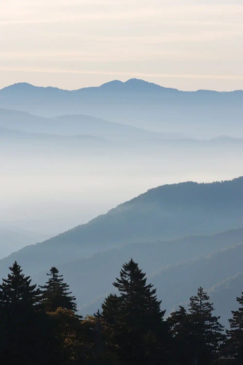 Misty Blue Mountains