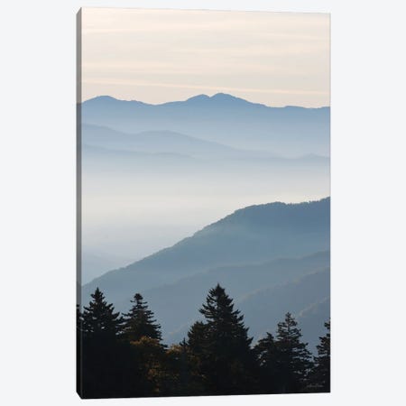Misty Blue Mountains Canvas Print #LOD595} by Lori Deiter Canvas Art Print