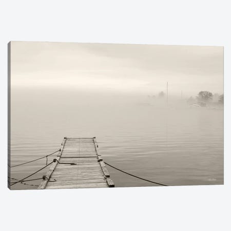 Foggy Dock Canvas Print #LOD632} by Lori Deiter Art Print