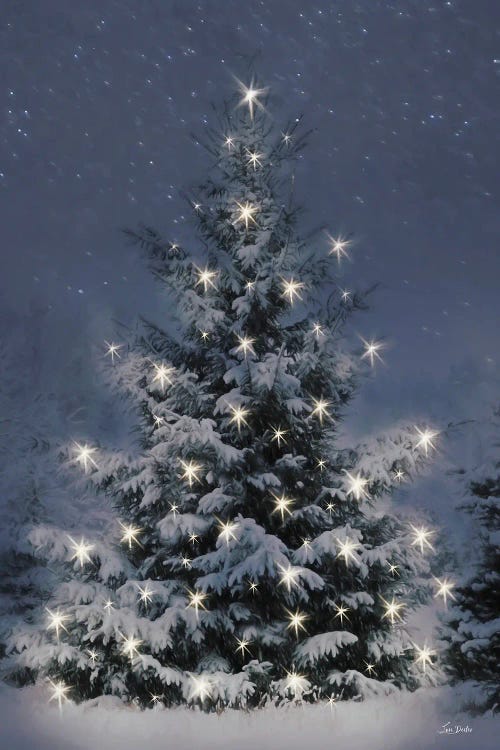 Twinkling Lights at Christmas by Lori Deiter wall art
