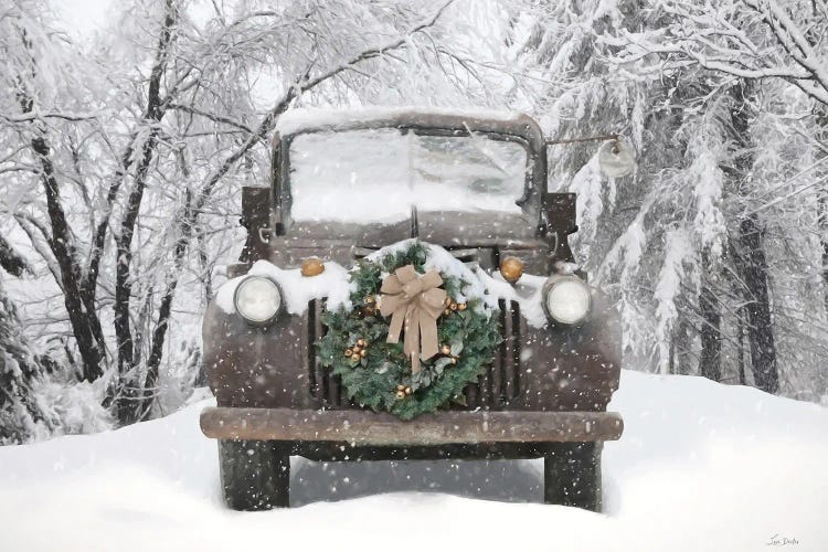 Vintage Christmas Delivery by Lori Deiter wall art