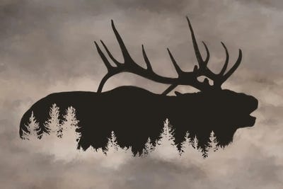 Lori Deiter - Steelpix Metal Wall Art: Woods Within Elk by Lori Deiter
