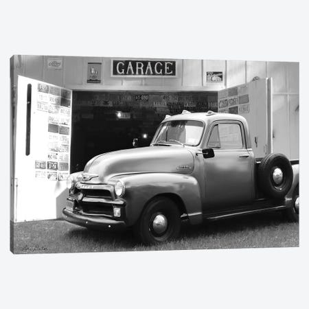 Chevy at Country Garage Canvas Print #LOD81} by Lori Deiter Canvas Wall Art