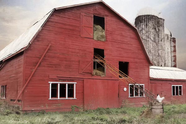 Lori Deiter: Hay Filled Barn by Lori Deiter