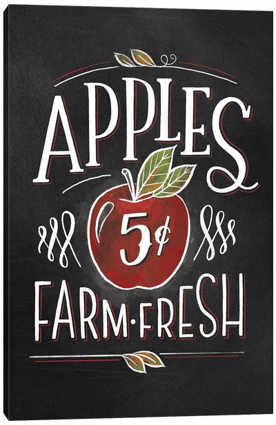 Apple Of My Country Eye I Canvas Art Print - Farmhouse Kitchen Art