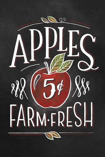 Modern Farmhouse Décor: Apple Of My Country Eye I by Loni Harris