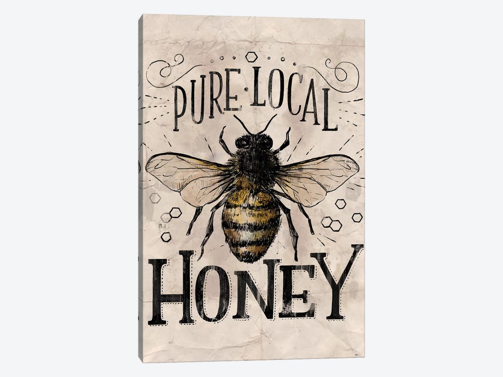 Everyday Vintage Bee by Loni Harris 1-piece Canvas Art Print