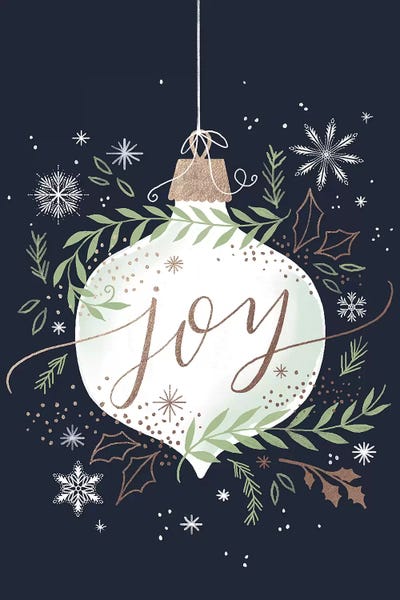 Christmas Quiet Snowflakes I by Loni Harris art print