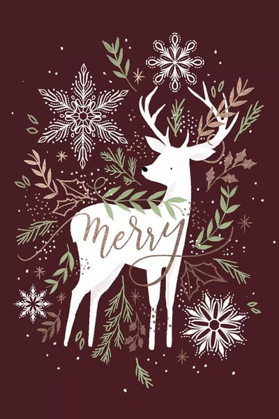 Reindeer: Christmas Quiet Snowflakes III by Loni Harris