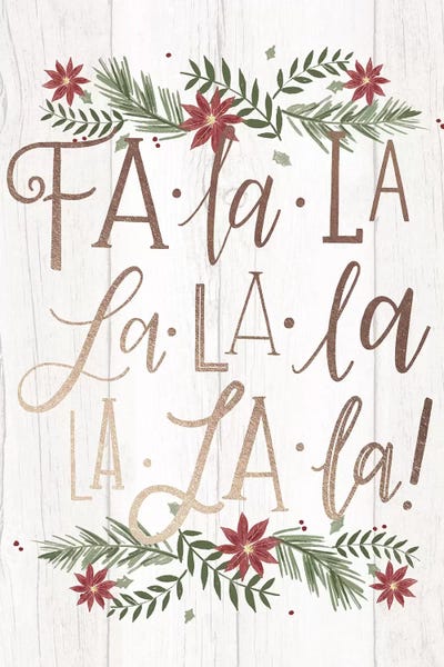 Christmas Fa La La Farm Christmas II by Loni Harris framed wall art