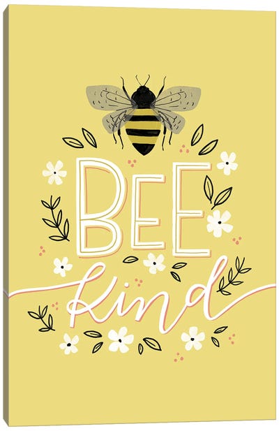 Bee Kind Canvas Art Print - Loni Harris