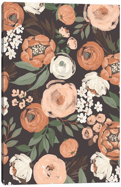 Earthy Florals Canvas Art Print - Loni Harris