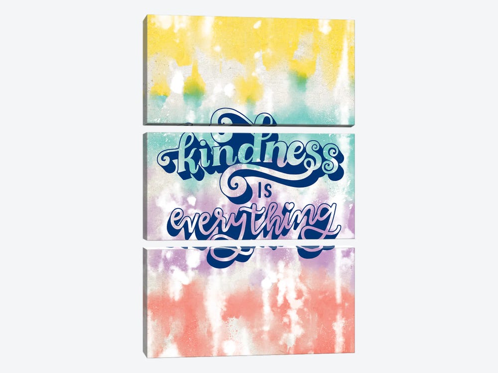 Kindness is Everything by Loni Harris 3-piece Canvas Wall Art