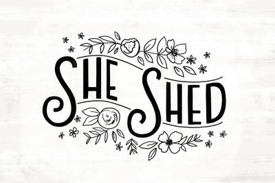 She Shed by Loni Harris framed wall art