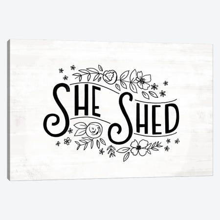 She Shed Canvas Print #LOH80} by Loni Harris Canvas Artwork