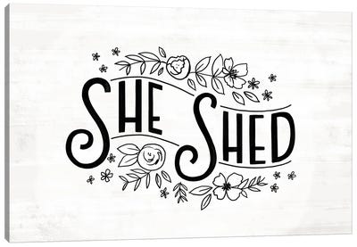 She Shed Canvas Art Print - Loni Harris