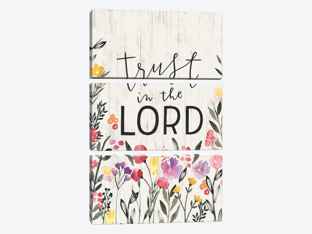 Trust in the Lord by Loni Harris 3-piece Canvas Print