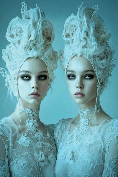 The Two Sisters by London Black canvas print