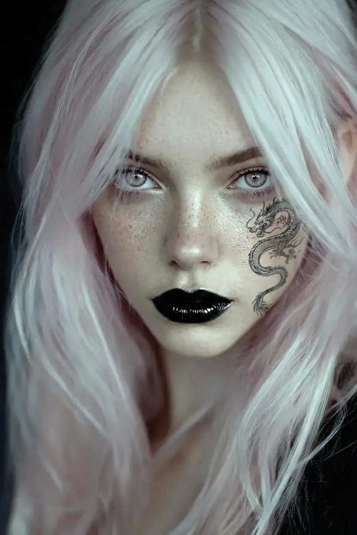 Girl With the Face Tattoo