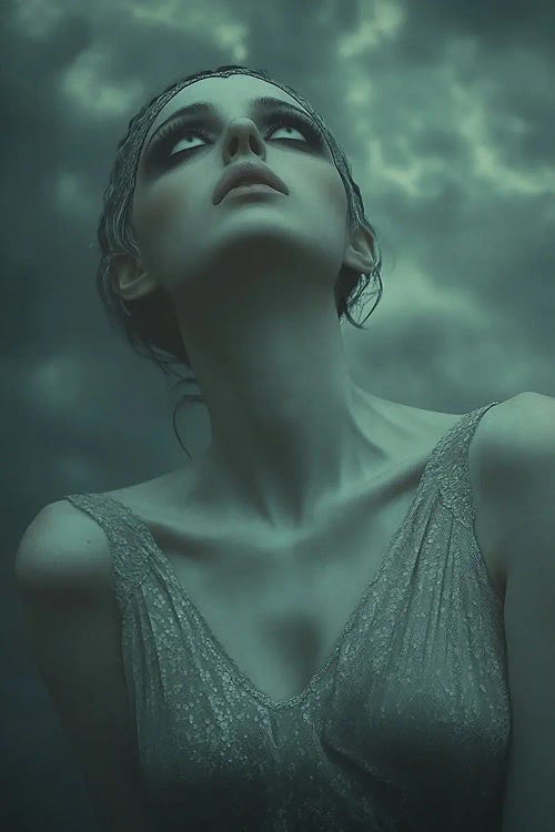 Red Moon by London Black wall art