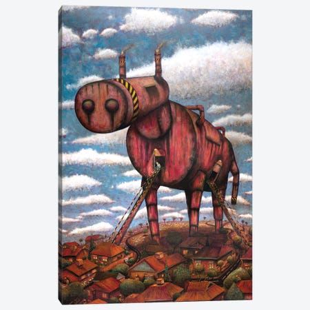 The Trojan Horse Canvas Print #LOM18} by Leith O'Malley Canvas Art