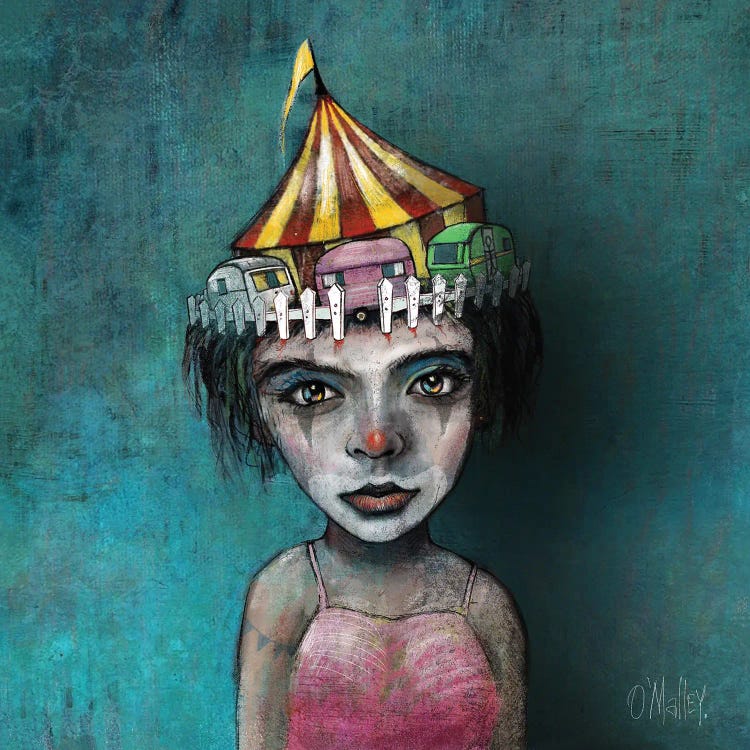 The Circus Girl by Leith O'Malley wall art