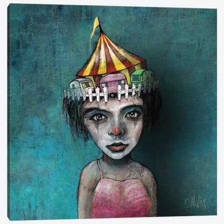 The Circus Girl Canvas Print #LOM44} by Leith O'Malley Canvas Art